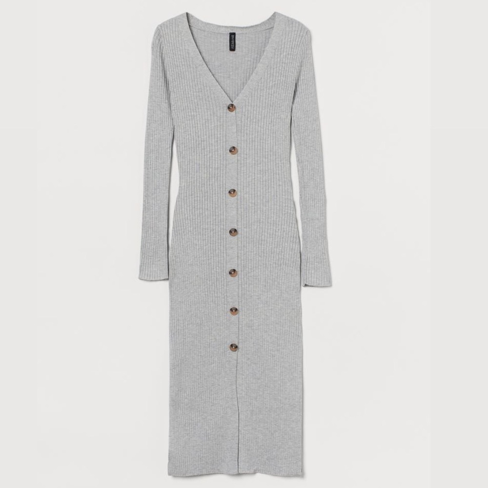 NWT H&M Ribbed Midi Dress